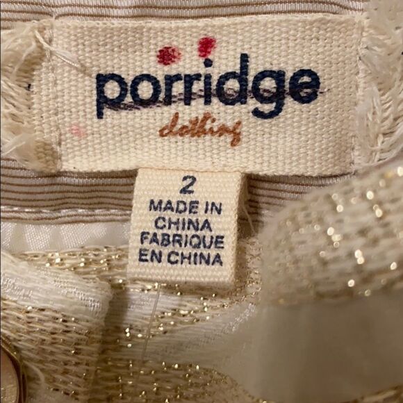 Porridge Kelyn Striped Metallic Wide Leg Trousers - Picture 3 of 4